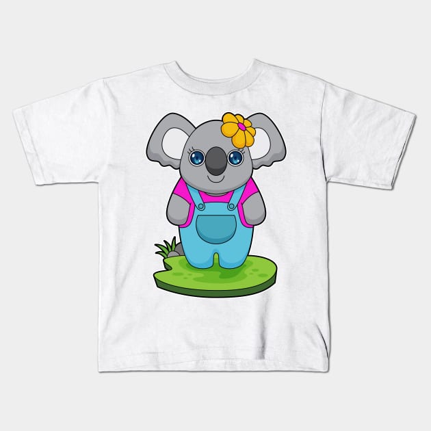 Koala Flower Kids T-Shirt by Markus Schnabel